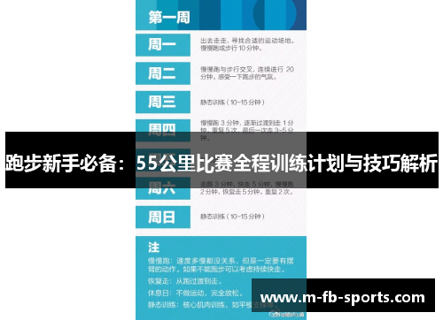跑步新手必备：55公里比赛全程训练计划与技巧解析
